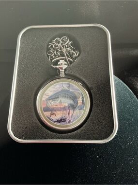 Vintage Avon Majestic Waters Pocket Watch